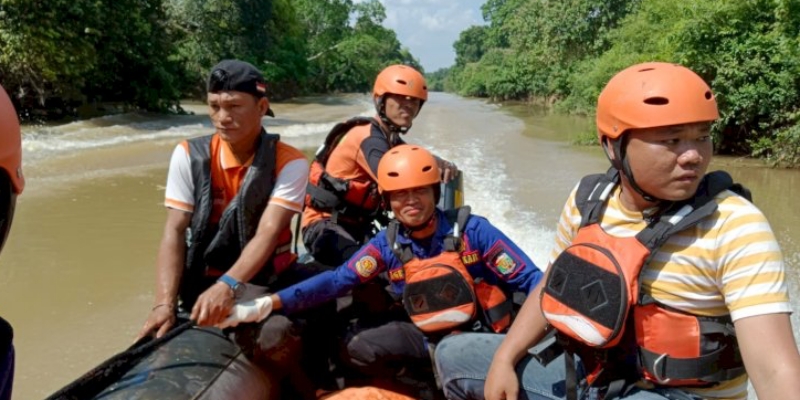 Pencarian Berakhir Duka, Achmad Ragil Ditemukan Meninggal di Sungai Way Abung